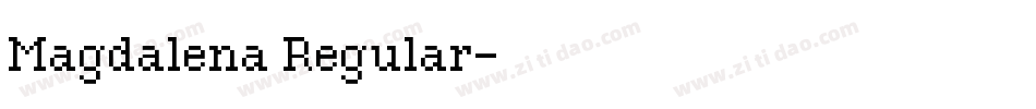 Magdalena Regular字体转换